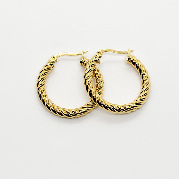 Single Rope Hoop Earrings