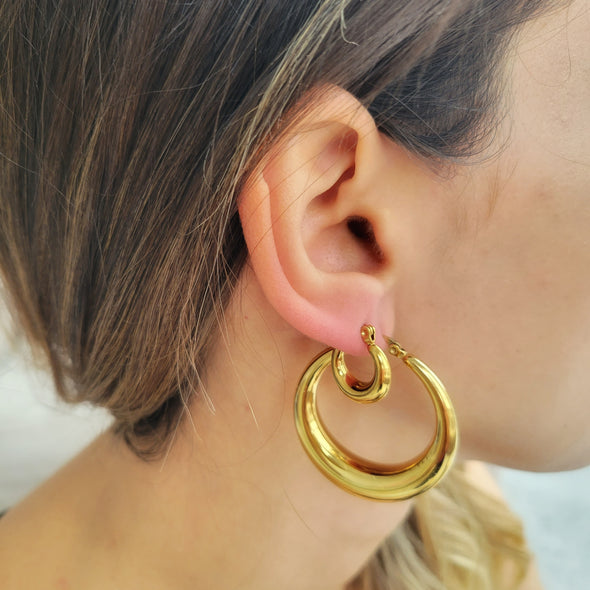 Ava Hoop Earrings